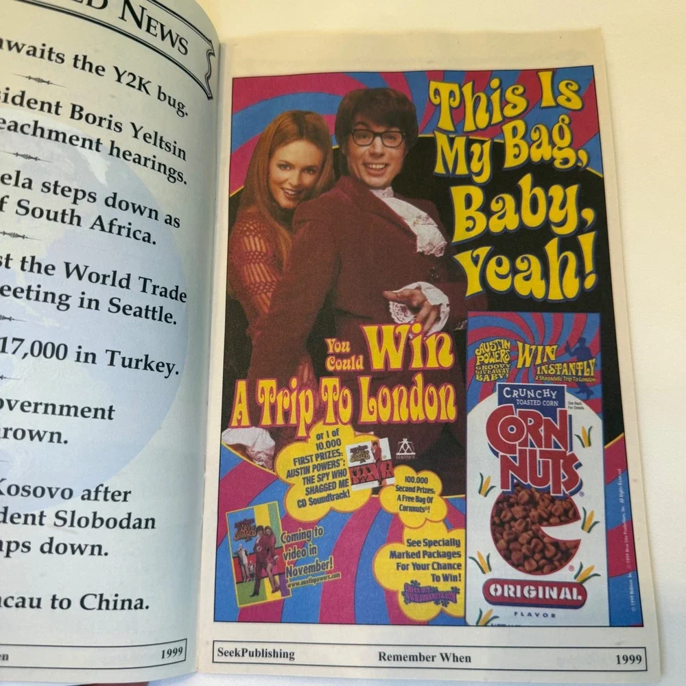 1999 Remember When KardLet Nostalgic Look Back In Time Booklet Seek Publishing